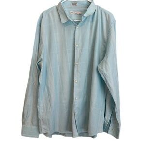 Men’s Calvin Klein 100% Cotton Sky Blue Button Up